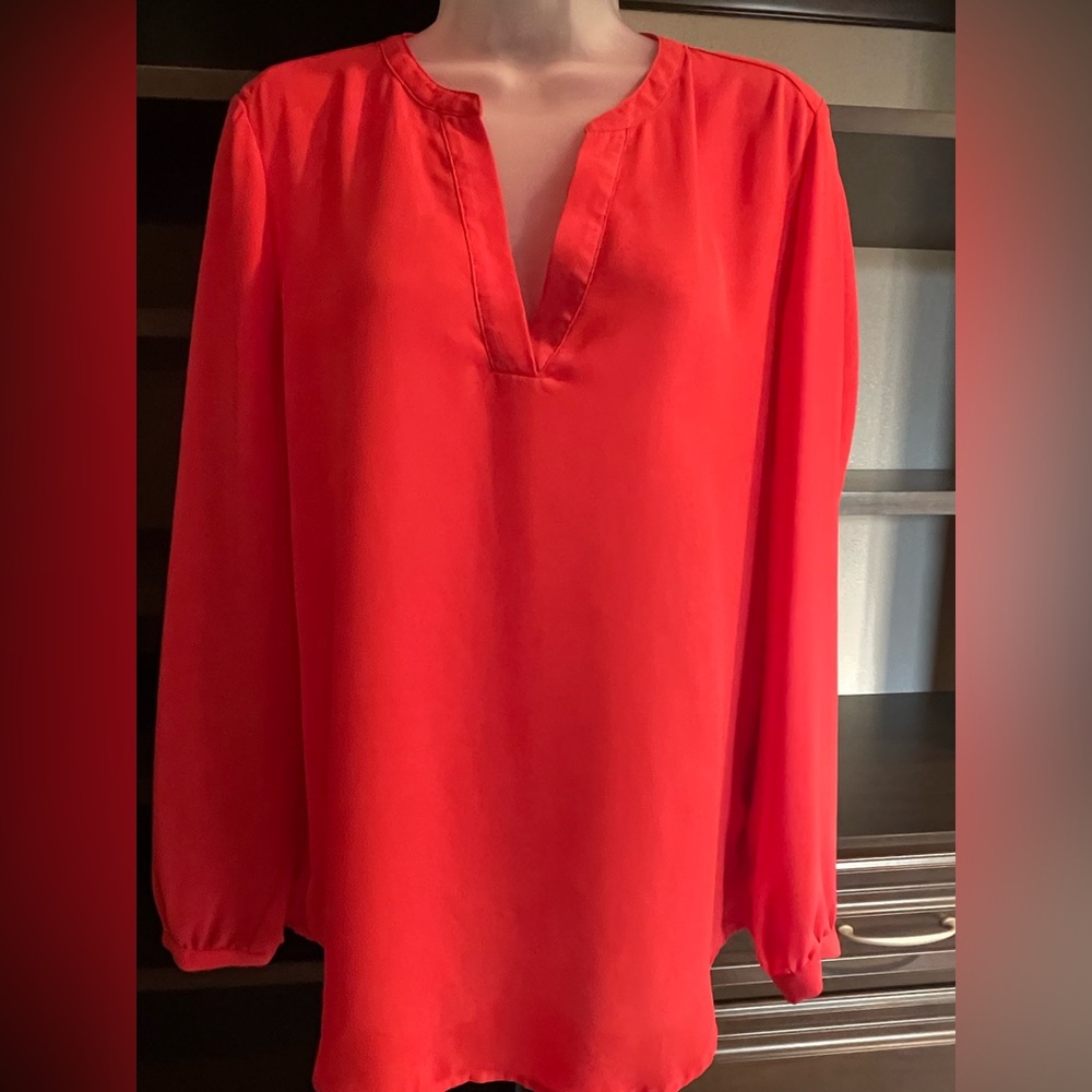 Coral long sleeve top